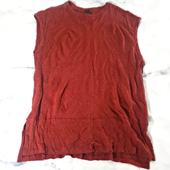 Free People Tops - Free People We the Free Red Muscle Tank Top